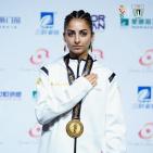 فيفيان عليص تُهدي فلسطين أول ذهبية في الألعاب الآسيوية للمواي تاي