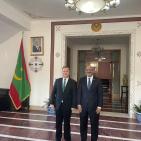 السفير جواد عواد يلتقي السفير الموريتاني لدى بكين