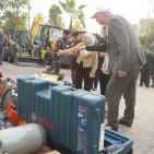 بالصور| الدفاع المدني يتسلم معدات وآليات ثقيلة بدعم من ألمانيا