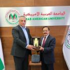 اللواء ناصر البوريني يزور الجامعة العربية الأمريكية