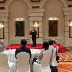 السفير أبو زيد يترأس اجتماع السلك الدبلوماسي في أستانا ويؤكد أهمية تعزيز التعاون الدولي