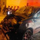 مستوطنون يحرقون مسجدا وعددا من المركبات في جيبيا شمال غرب رام الله