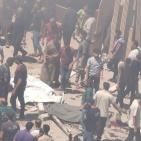 بالصور: شهداء وجرحى في قصف الاحتلال مركبة وسط مدينة غزة