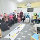 جمعية المرأة العاملة تختتم سلسلة لقاءات المجموعة الداعمة في مخيم الجلزون