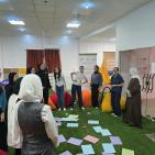 جمعية المرأة العاملة تختتم سلسلة لقاءات المجموعة الداعمة في مخيم الجلزون