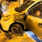 مستوطنون يحرقون 3 مركبات في أم صفا شمال غرب رام الله