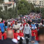 انطلاق ماراثون المشي للاطفال بتنظيم من بلدية رام الله 