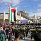 الأجهزة الأمنية في الخليل تنظم عرضا عسكريا في ذكرى الاستقلال