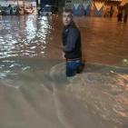 صور.. الأمطار بغزة تتسبب في غرق عدة منازل وطرقات