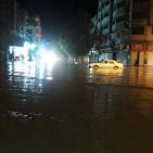 صور.. الأمطار بغزة تتسبب في غرق عدة منازل وطرقات