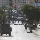 مواجهات عنيفة عند المدخل الشمالي لمدينة البيرة