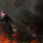 مواجهات عنيفة عند المدخل الشمالي لمدينة البيرة