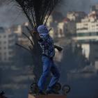 مواجهات عنيفة عند المدخل الشمالي لمدينة البيرة