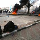 مواجهات عنيفة عند المدخل الشمالي لمدينة البيرة