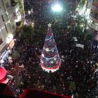 حفل انارة شجرة الميلاد المجيد في رام الله