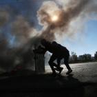 مواجهات اليوم الجمعة على المدخل الشمالي لمدينة البيرة 