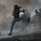 مواجهات اليوم الجمعة على المدخل الشمالي لمدينة البيرة 