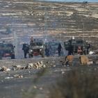 مواجهات اليوم الجمعة على المدخل الشمالي لمدينة البيرة 