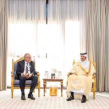 الوزير سدر يلتقي وزير النقل والخدمات اللوجستية السعودي