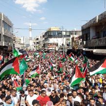 مسيرات ووقفات حاشدة في الأردن تنديدا بالعدوان على غزة