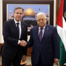 الرئيس عباس يرفض لقاء بلينكن بسبب "الفيتو" الأمريكي