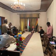 الهباش يطلع ممثلين من الجالية الفلسطينية ووسائل الإعلام في غانا على آخر المستجدات في فلسطين