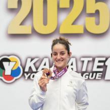 مريم بشارات تحصد ذهبية الدوري العالمي للكاراتيه في المكسيك