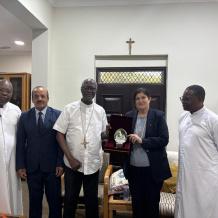 وزيرة الخارجية تلتقي رئيس أساقفة أكرا