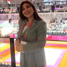 أول حكم فلسطيني: ندى الأطرش تحصل على الشارة الدولية بالجمباز