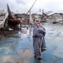 وفاة رضيعة نتيجة البرد القارس في خان يونس جنوبي قطاع غزة