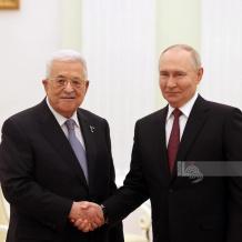 الرئيس عباس يبحث مع بوتين آخر المستجدات والتطورات السياسية
