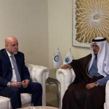 الهباش ومدير هيئة حقوق الإنسان في منظمة التعاون الإسلامي يبحثان سبل تعزيز التعاون