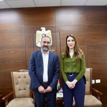 وزيرة العمل تبحث تعزيز تمكين النساء وذوي الإعاقة اقتصادياً مع مؤسسة شركاء في التنمية المستدامة