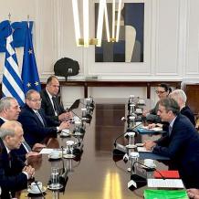    الشيخ يلتقي رئيس الوزراء اليوناني ويبحث معه التطورات في فلسطين والمنطقة