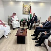 السفير العكلوك يستقبل المندوب الدائم للسعودية لدى الجامعة العربية