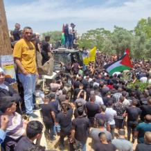 غنام في تشييع الشهيد قطوسة: العامل الفلسطيني يدفع حياته ثمناً للقمة العيش