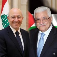 الرئيس عباس يتلقى اتصالا من الوزير اللبناني الأسبق العريضي هنأه فيه بنجاح مؤتمر فتح الثامن