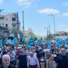 جديدة المكر: المئات يحتجون ضد العنف والجريمة بالداخل