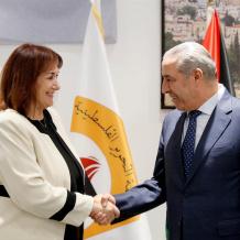 الشيخ يستعرض مع وفد أوروبي تطورات الأوضاع الفلسطينية وجهود إحياء المسار السياسي