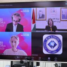 الخليلي تبحث مع هيئة الأمم المتحدة للمرأة تعزيز التعاون لدعم أولويات النساء الفلسطينيات