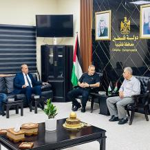 قلقيلية: المحافظ يلتقي مستشار التخطيط لدى الهيئات المحلية في الداخل الفلسطيني