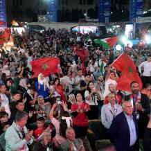 بالصور: الأعلام المغربية تزين شوارع القدس ورام الله والخليل وغزة