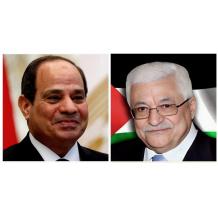 الرئيس عباس يهنئ نظيره المصري بافتتاح مقر القيادة الاستراتيجية للدولة المصرية