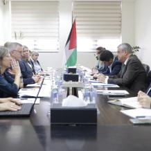 بسيسو يبحث مع وفد المفوضية الأوروبية سبل دعم جهود التعافي المبكر في غزة