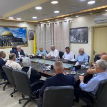 العالول يلتقي رؤساء الهيئات المحلية في شمال غرب القدس 