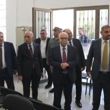 رئيس مجلس القضاء الأعلى ورئيس سلطة الأراضي يتفقدان مقر محكمة تسوية رام الله والبيرة الجديد