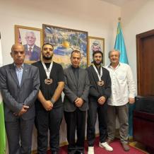 السفير أبوزيد يستقبل لاعبي منتخب الجيو جيتسو بعد تألقهم في بطولة آسيا