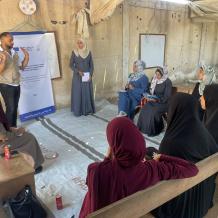 جمعية المرأة العاملة تنظم ورشة عمل في دير البلح بعنوان "مبادرات نسوية تصنع الأثر في المجتمع"
