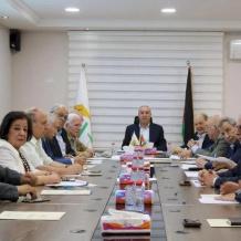 التنفيذية" تبحث الأوضاع في الأراضي الفلسطينية وترحب باتفاق غزة