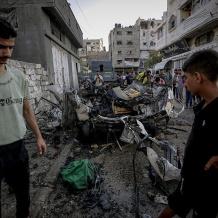 شهيدان باستهداف مركبة غربي مدينة غزة